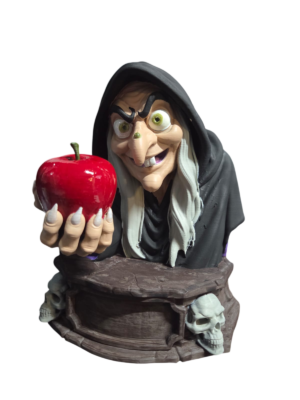 Wicked Witch Poison Apple Ornament 3D printed and hand painted gothic collectable approx 24cm high