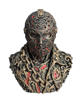 Jason Voorhees Steampunk Bust hand painted 3D printed horror collectable 15cm